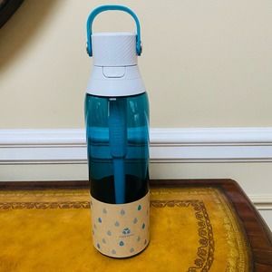 Brita Premium 26 oz Filtering Travel Leakproof Water Bottle w Filter Seaglas NEW